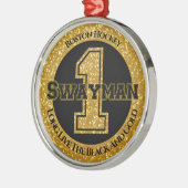 Boston Hockey Swayman 1 Ornament Aus Metall (Links)