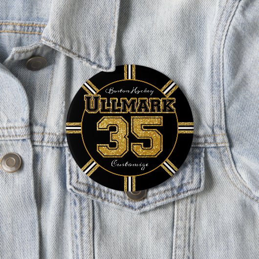Boston Hockey Ullmark 35 Button (Beispiel)