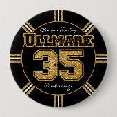 Boston Hockey Ullmark 35 Button (Vorderseite)