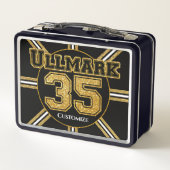 Boston Hockey Ullmark 35 Metall Brotdose (Rückseite)