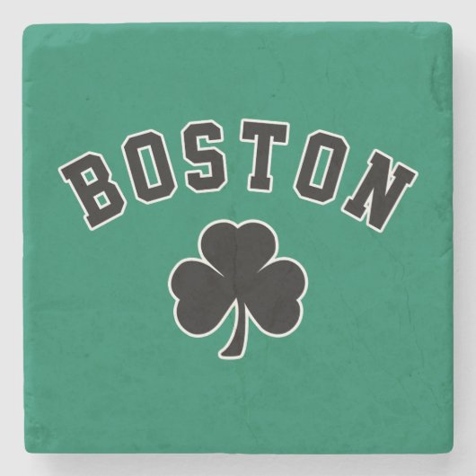 Boston Irisch Steinuntersetzer (Vorderseite)