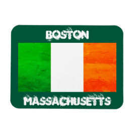 Boston Irisches Flaggen-Magnet – Massachusetts Sou Magnet