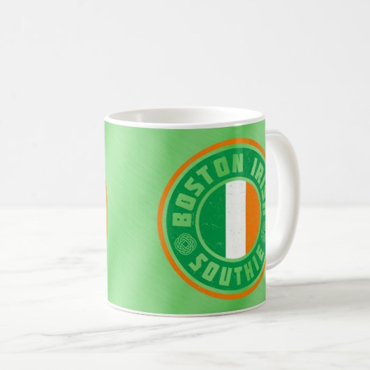 Boston Irish American Southie Tasse (VorderseiteRechts)