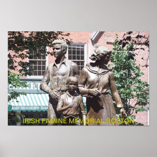Boston Irish Famine Memorial Poster (Vorne)