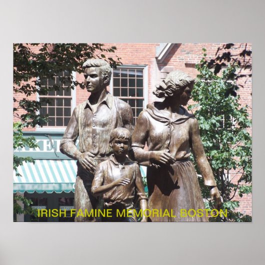 Boston Irish Famine Memorial Poster (Vorne)