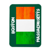 Boston Irish Flag Magnet – Massachusetts Souvenir (Vertikal)