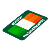 Boston Irish Flag Magnet – Massachusetts Souvenir (Linke Seite)