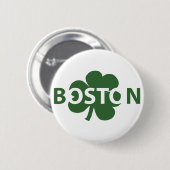 Boston Irish Kleeblatt Button (Vorne & Hinten)