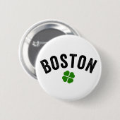 Boston Irish Kleeblatt Button (Vorne & Hinten)