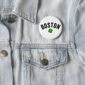 Boston Irish Kleeblatt Button (Beispiel)