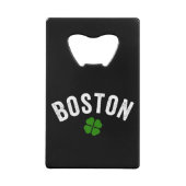 Boston Irish Kleeblatt Geldbeutel Flaschenöffner (Vorderseite)