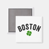 Boston Irish Kleeblatt Magnet (Vorderseite/Rückseite)