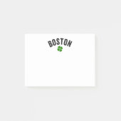 Boston Irish Kleeblatt Post-it Klebezettel (Vorderseite)