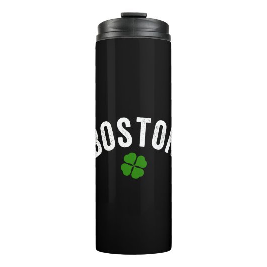 Boston Irish Kleeblatt Thermosbecher (Vorderseite)