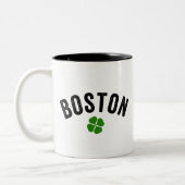 Boston Irish Kleeblatt Zweifarbige Tasse (Links)