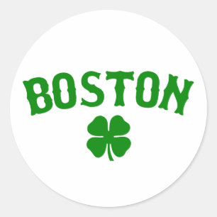 Boston Irish Runder Aufkleber