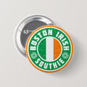 Boston Irish Southie Button (Vorne & Hinten)
