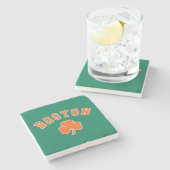 Boston Irish Steinuntersetzer (Seitenansicht)