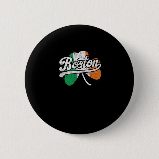 Boston Irish T - Shirt T - Shirt Button (Vorderseite)