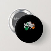 Boston Irish T - Shirt T - Shirt Button (Vorne & Hinten)