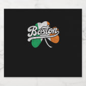 Boston Irish T - Shirt T - Shirt Schaumweinetikett (Einzelnes Label)