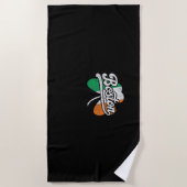Boston Irish T - Shirt T - Shirt Strandtuch (Vorderseite)
