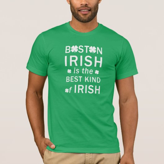 Boston ist das beste irische T-Shirt (Vorderseite)