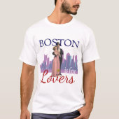 Boston ist für das T-Shirt der Liebenden (Vorderseite)
