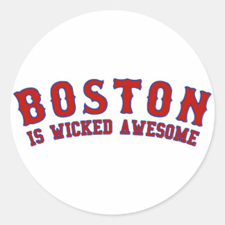 Boston ist Phantastisch verworren Runder Aufkleber