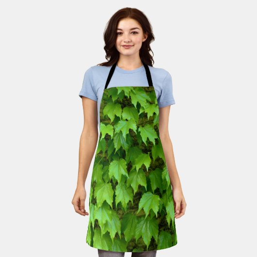Boston Ivy ganz über Print Schürze (Getragen)