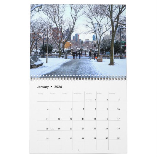 Boston-Kalender Kalender (Jan 2026)