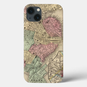 Boston-Karte durch Mitchell Case-Mate iPhone Hülle
