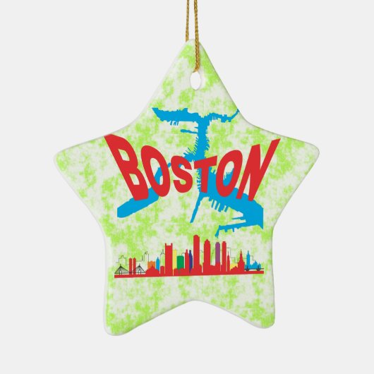 Boston Keramik Ornament (Rechts)