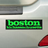 Boston, Kickassachusetts Autoaufkleber (Auf Auto)