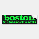 Boston, Kickassachusetts Autoaufkleber (Vorne)