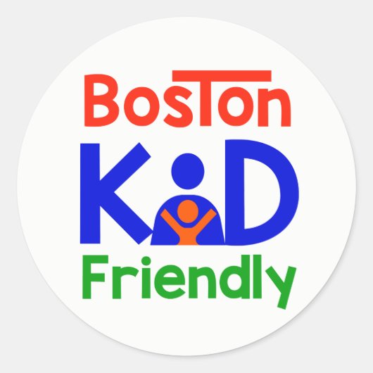 Boston Kid Friendly Sticker (Vorderseite)