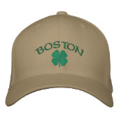 Boston Kleeblatt Hat Bestickte Baseballkappe (Vorderseite)
