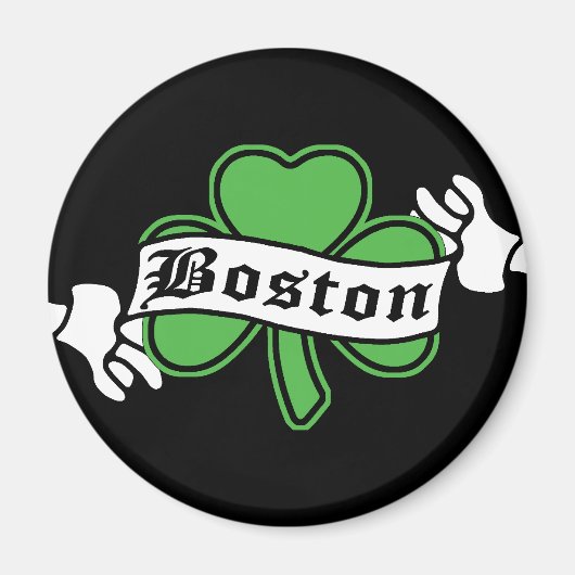 Boston-Kleeblatt Magnet (Vorne)
