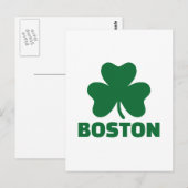 Boston-Kleeblatt Postkarte (Vorne/Hinten)