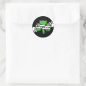 Boston-Kleeblatt Runder Aufkleber (Tasche)