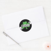 Boston-Kleeblatt Runder Aufkleber (Umschlag)