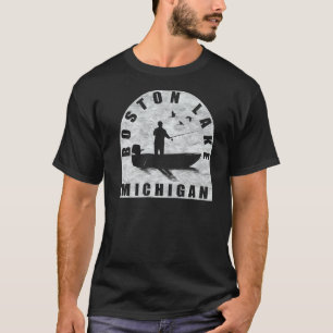 Boston Lake Fishing Michigan T-Shirt