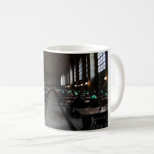 Boston-Lesungsc$raum-boston öffentliche Bibliothek Kaffeetasse (VorderseiteRechts)