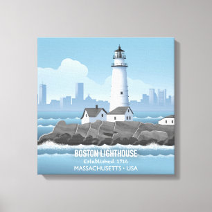 Boston Leuchtturm Leinwanddruck