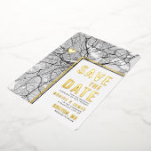 Boston Liebe Locator | Städteplan Save the Date Folieneinladung (Gedreht)