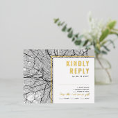 Boston Liebe Locator | UAWG WHE-Antwortkarte Folie Einladungspostkarte (Stehend vorne)