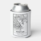 Boston Light City Map Dosenkühler (Kanne Vorderseite)