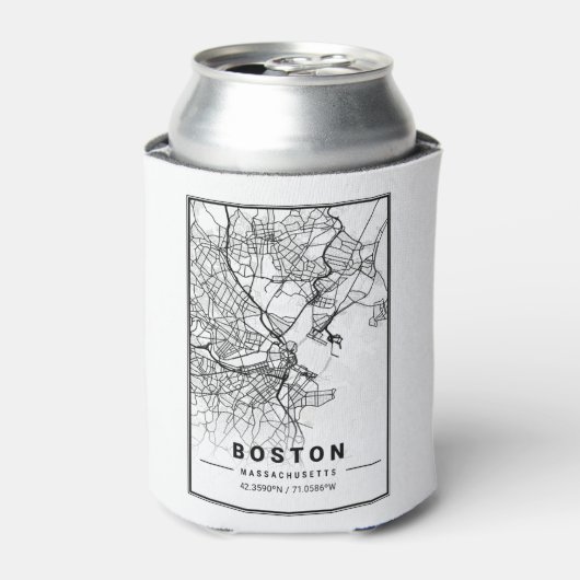 Boston Light City Map Dosenkühler (Kanne Vorderseite)