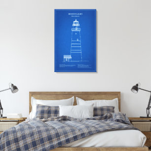 Boston Light Leuchtturm - Massachusetts – AD Leinwanddruck