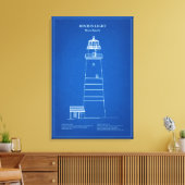 Boston Light Lighthouse - Massachusetts - AD Leinwanddruck (Insitu (Wohnzimmer))